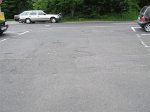 Parkplatz vor Sanierung 2